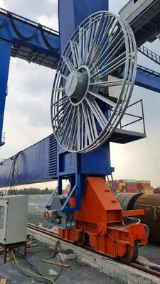 Motor-Driven Reels Retractable Hose Reel 250A Cable Reel Drum For higher than 100 kW applications
