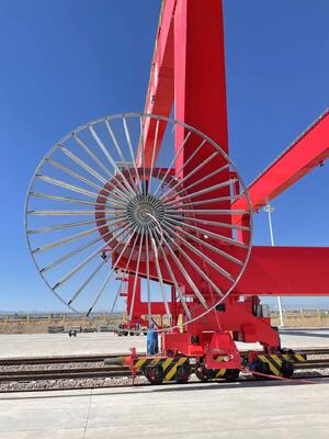 Suministro de fábrica de tambor de cable motorizado eléctrico de par motor industrial para grúa pórtico de 30 toneladas, 40 toneladas y 50 toneladas