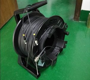 Modo resistente retractable del carrete de cable eléctrico de la fibra óptica solo con el conector de ODC