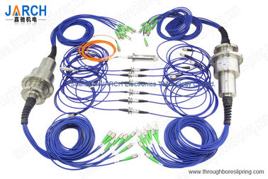 Junta rotatoria de la fibra óptica de 6 canales