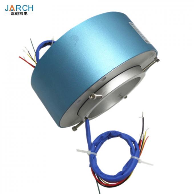 Ventile la unión rotatoria de alta velocidad/el anillo colectando neumático rotatorio del empalme eléctrico para la empaquetadora