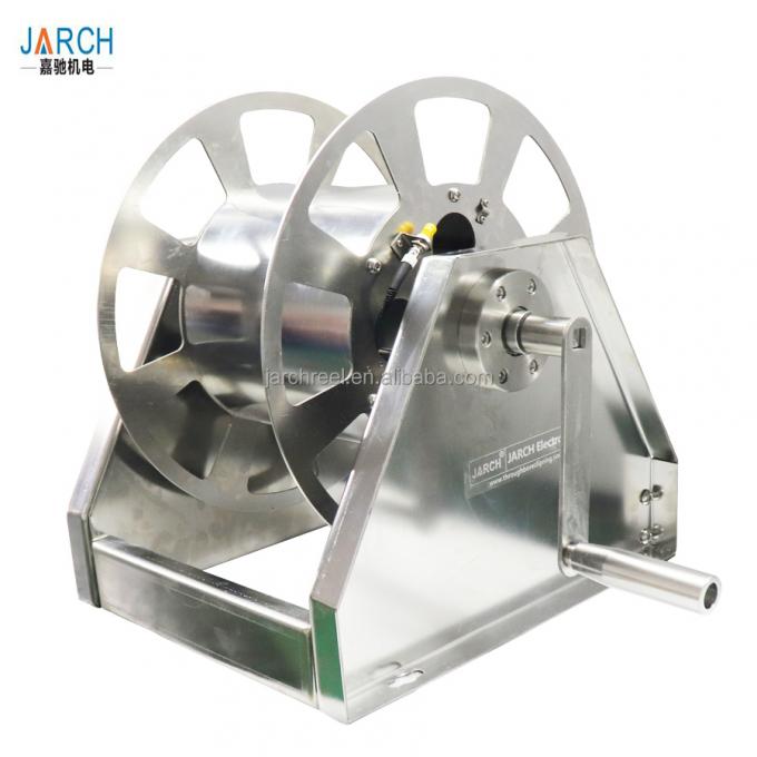 FCC de alta presión DE ACERO retractable del carrete los 49cm de la manguera de las mangueras gemelas 8